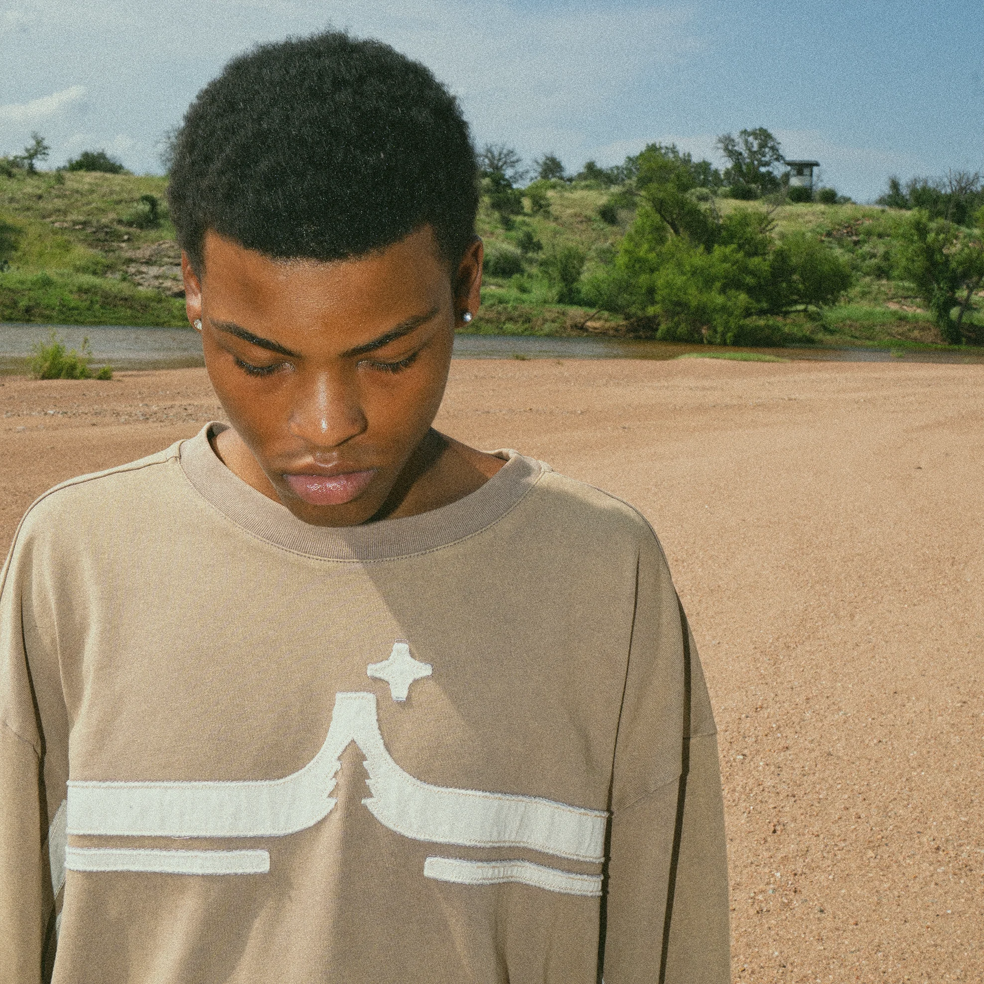 Longsleeve Pine Tee "Mud" - Image 5