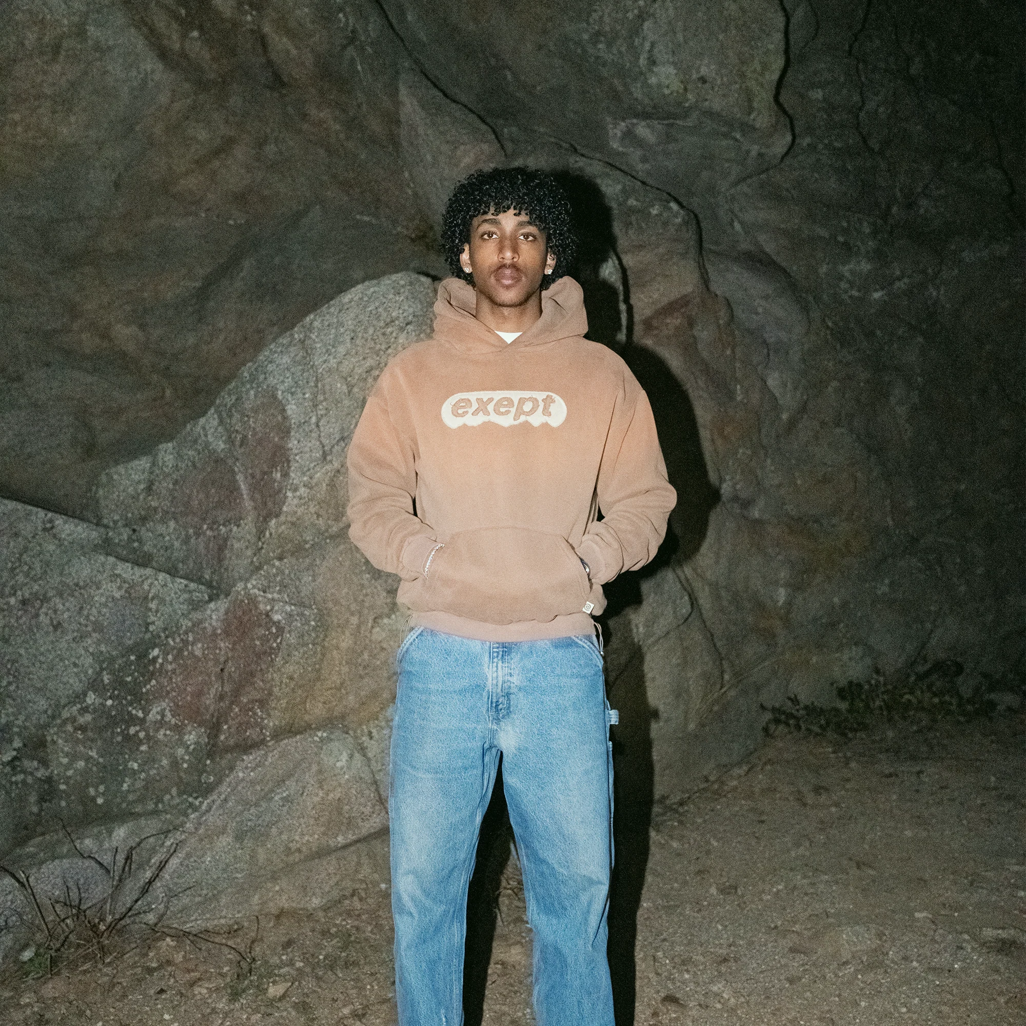 "mountain-top" hoodie (brown) - Image 4